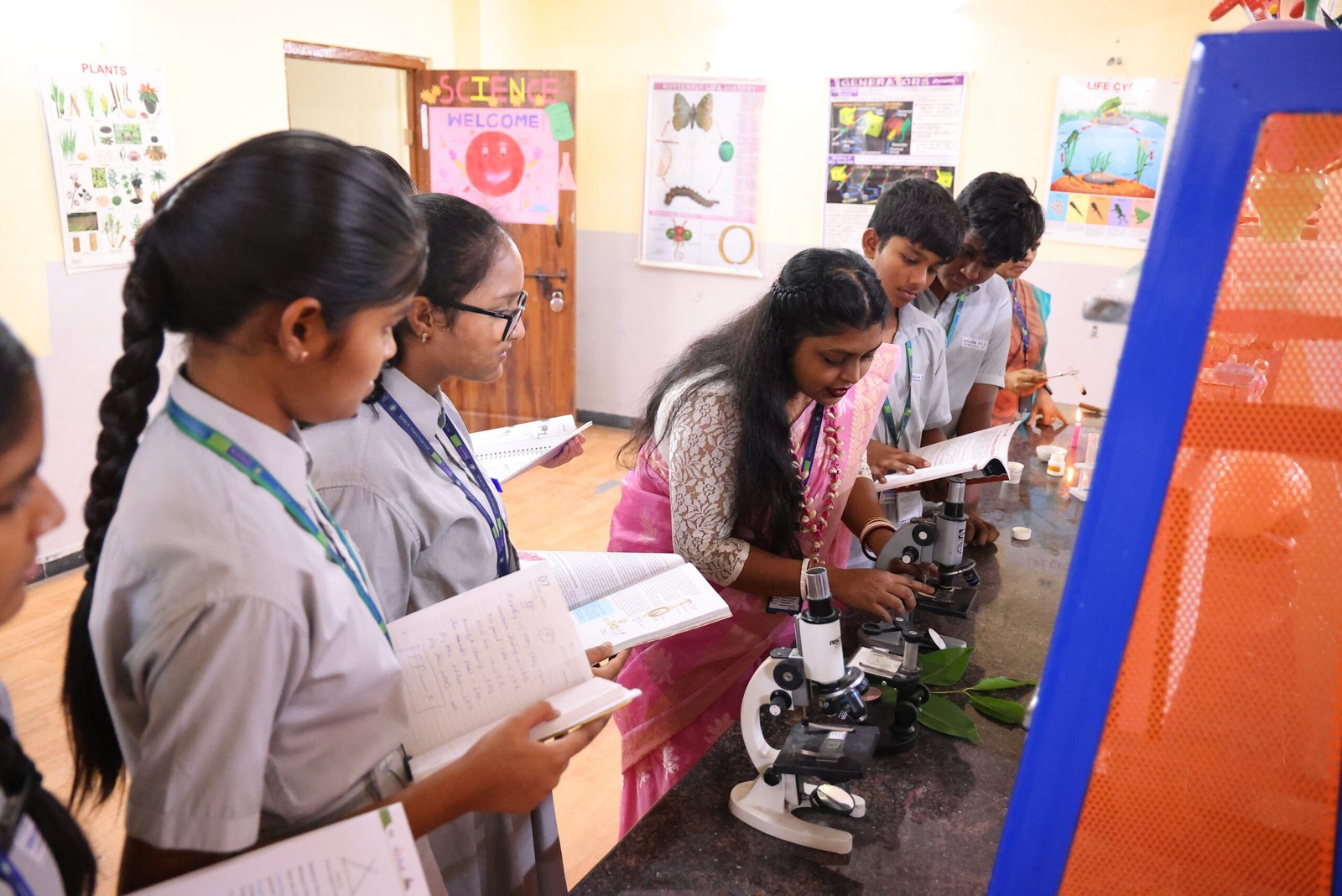 Brookfield School students at work