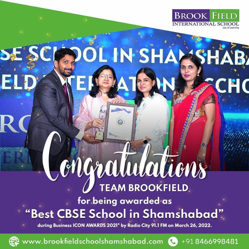 Award: Best CBSE School in Shamshabad, Business Icon Awards 2022